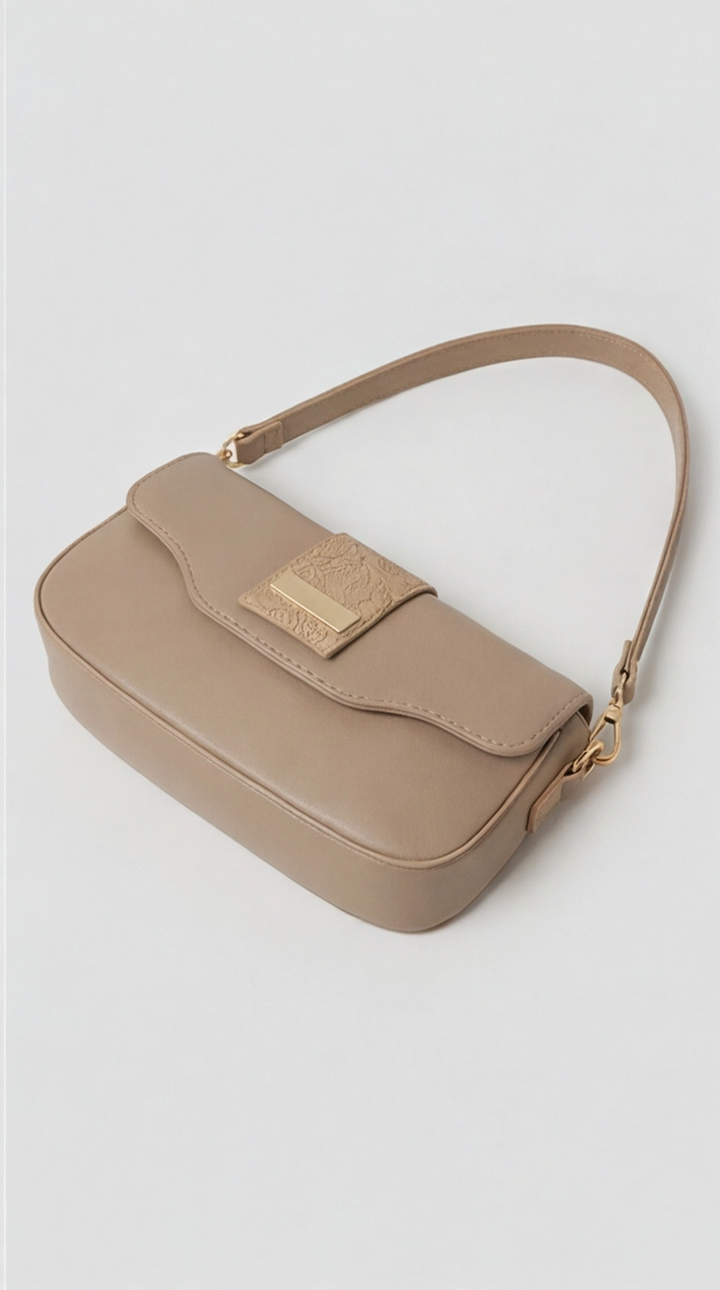 The Arc Bag - creamy tan
