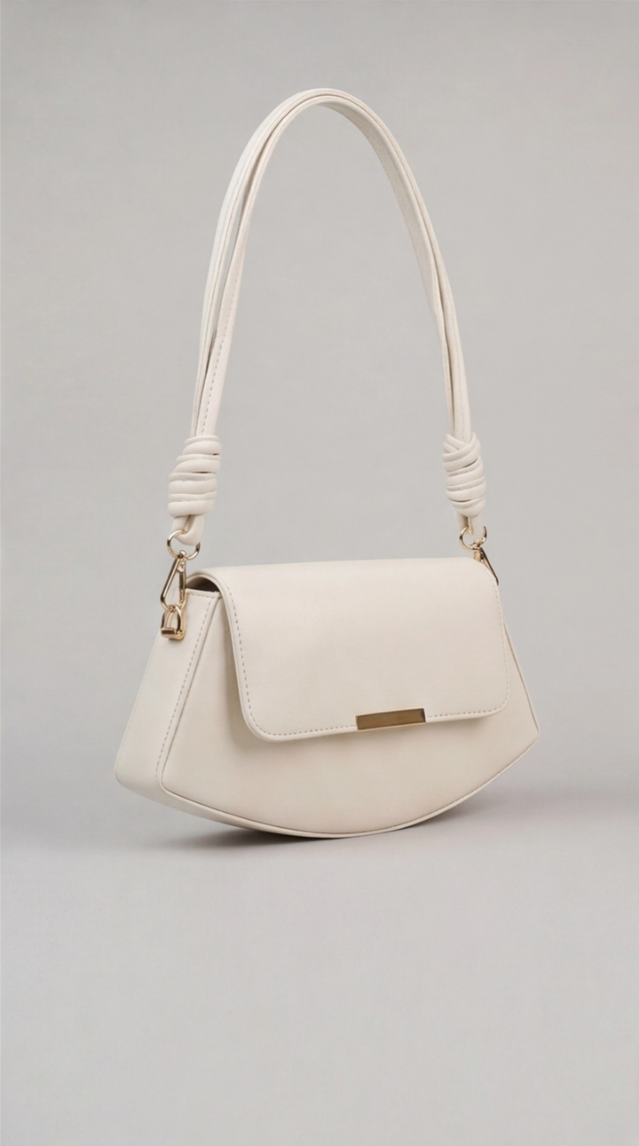 The Crescent Knot Bag - Creamy