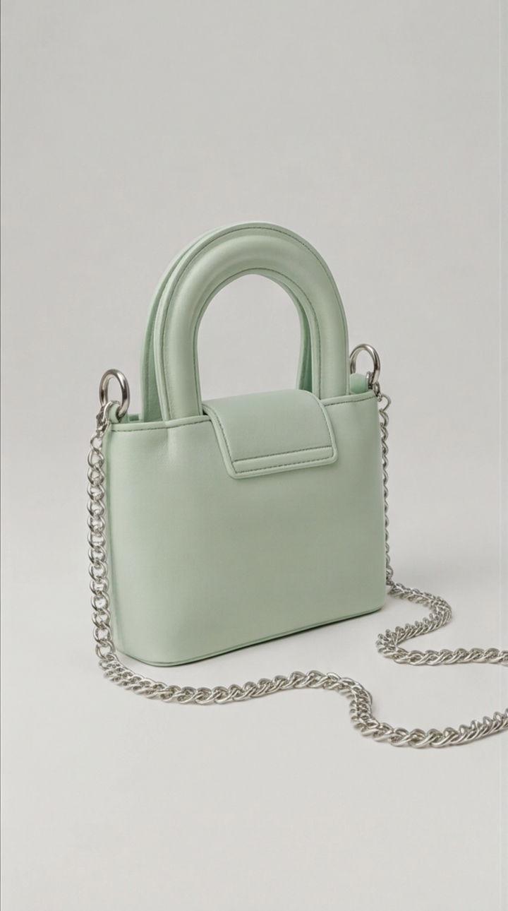 Noir Mini Satchel - Mint