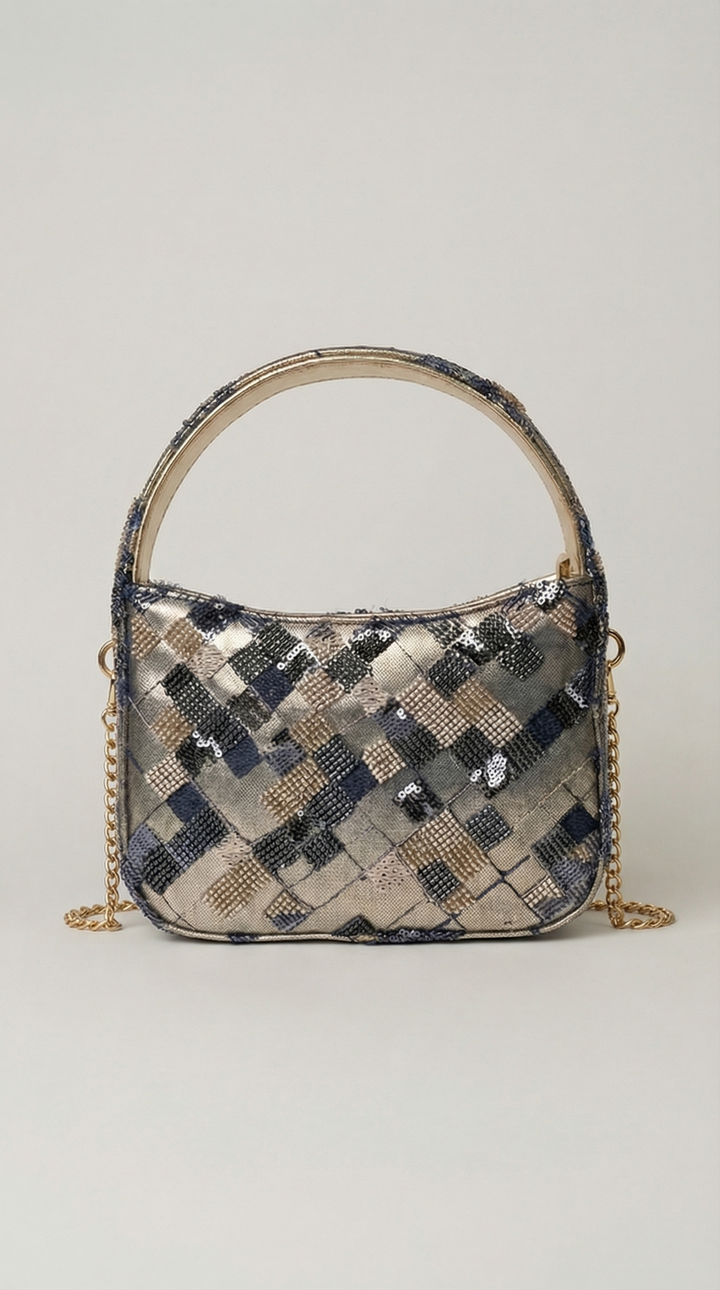 Lumière Woven Sequin Mini Bag – Spring Collection
