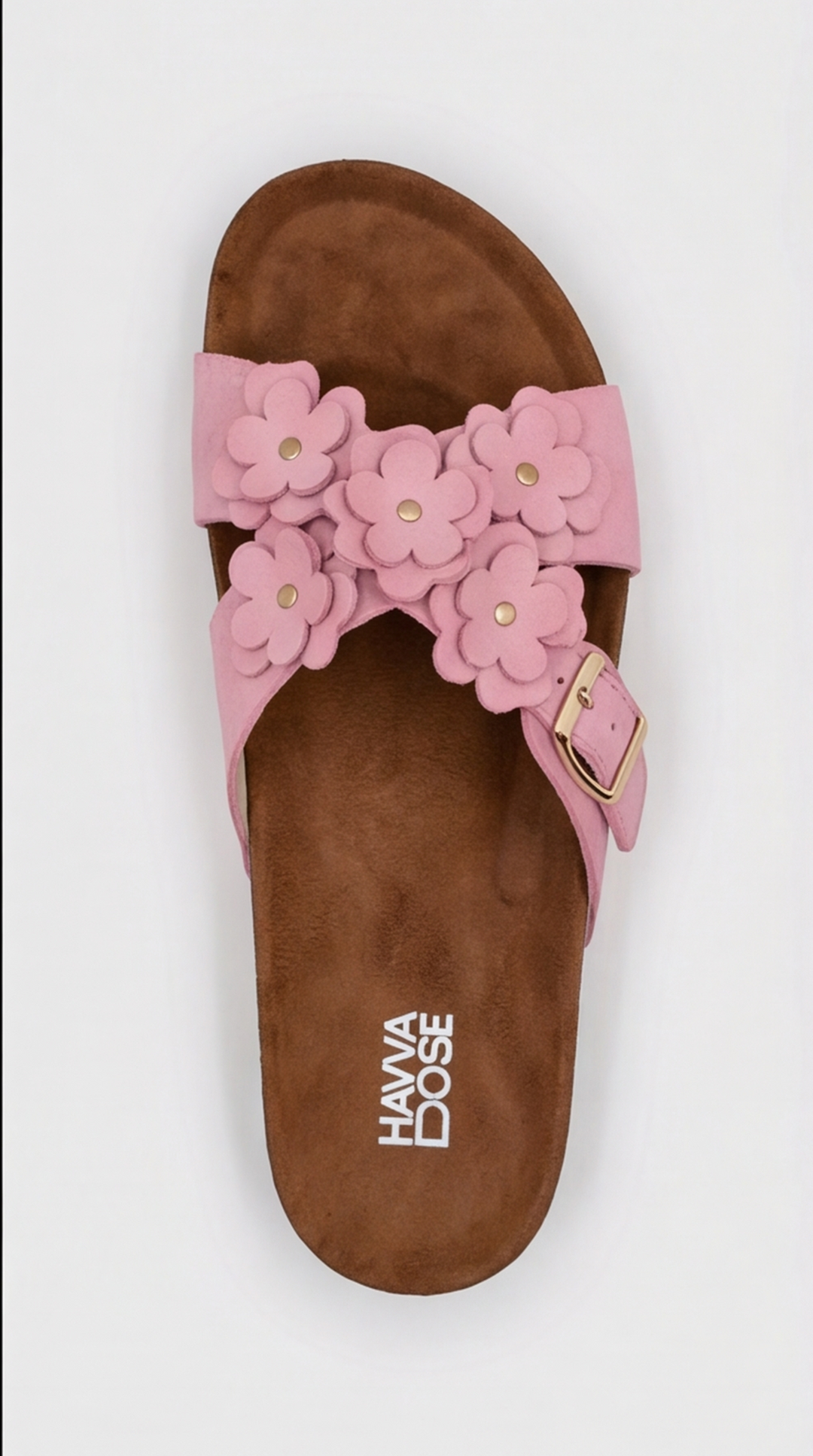 Dusty Pink Floral Cross Sandal