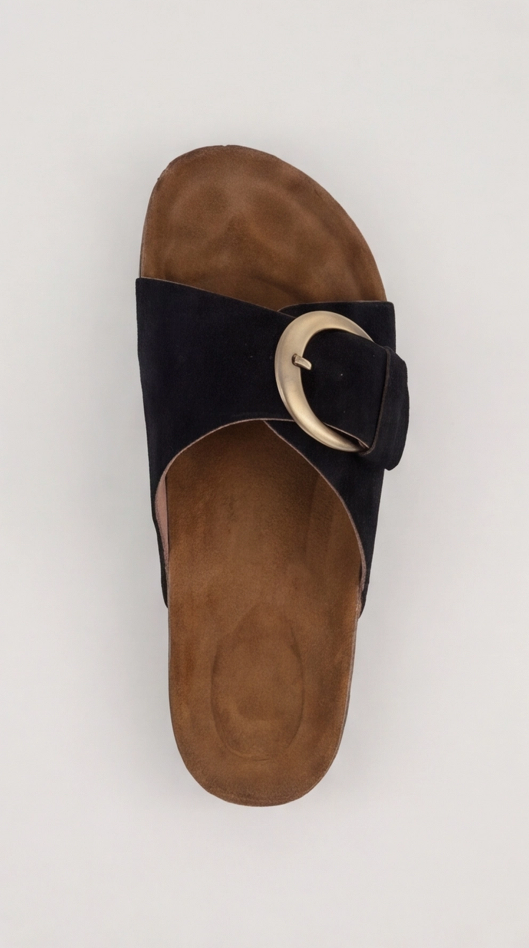 The Luna Buckle Slide - Black
