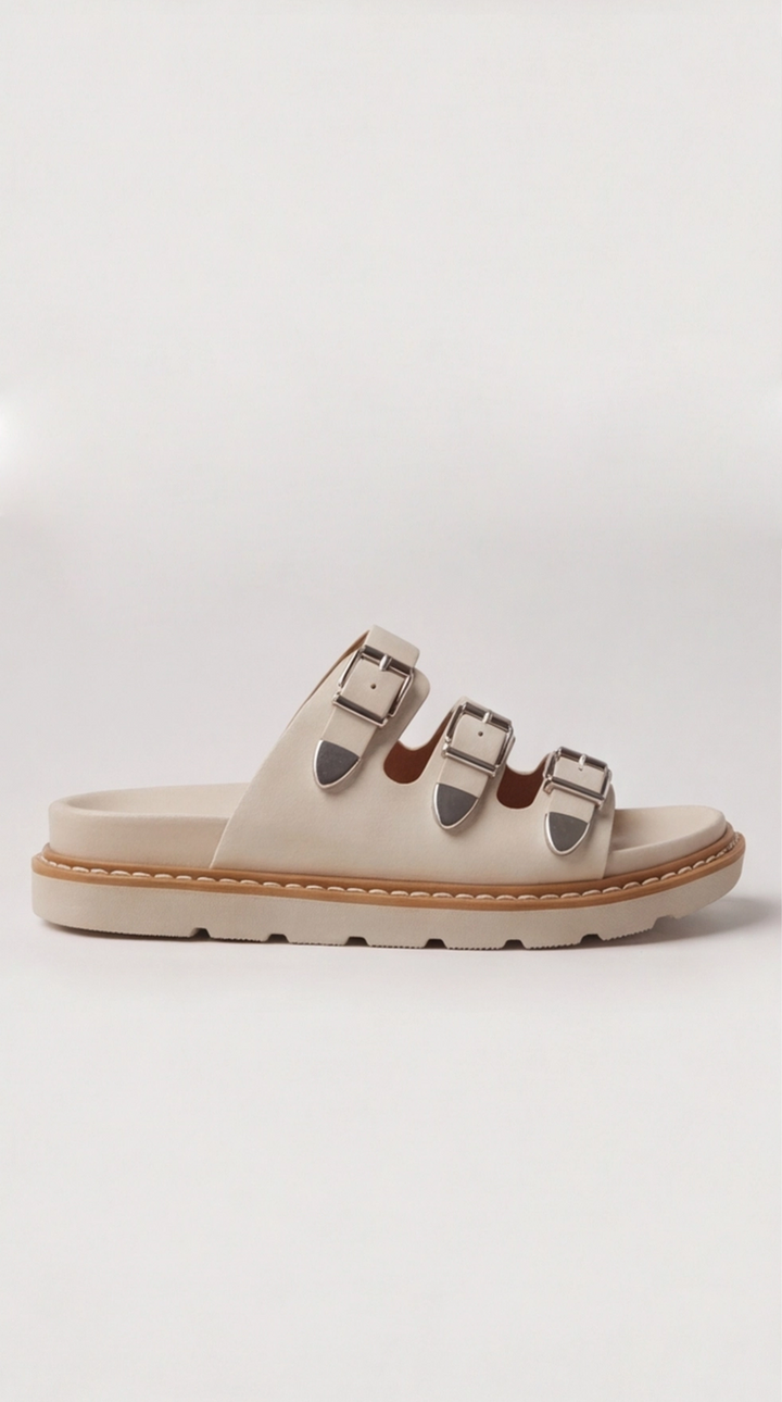 The Onyx Moto Slide - Beige