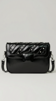 The Onyx Edge Crossbody - Black