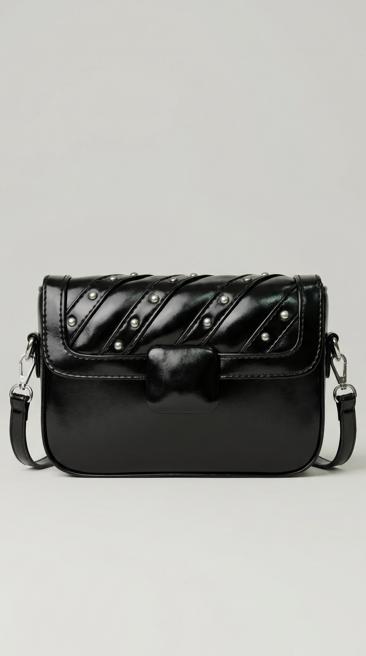 The Onyx Edge Crossbody - Black