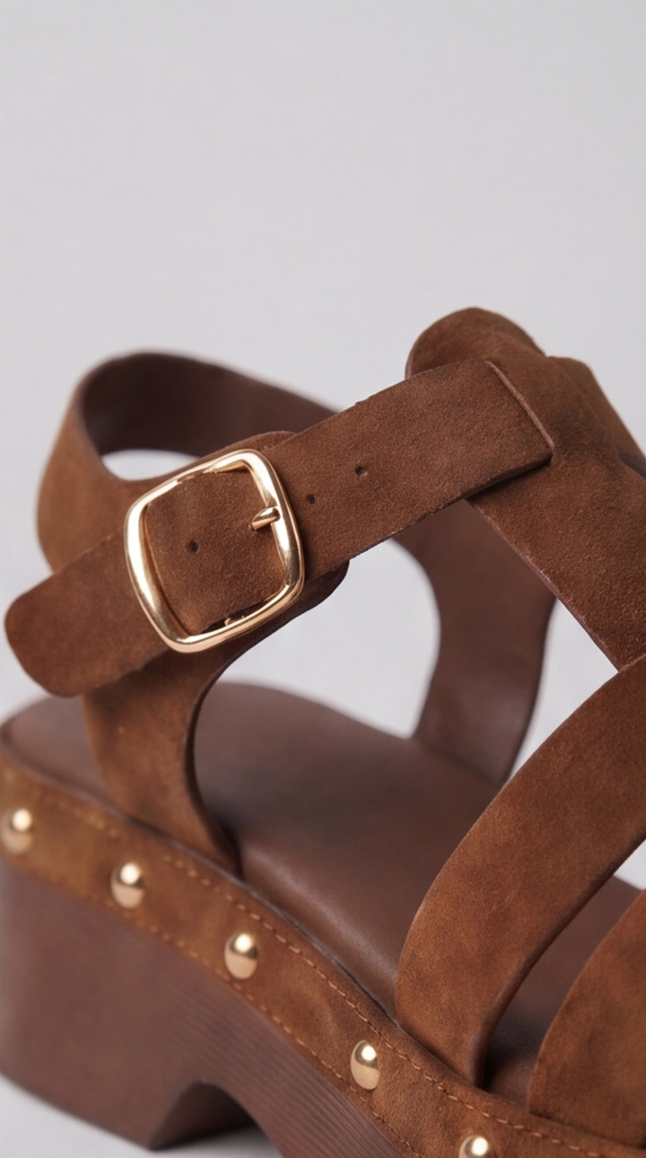 The Heritage Clog Sandal - Brown