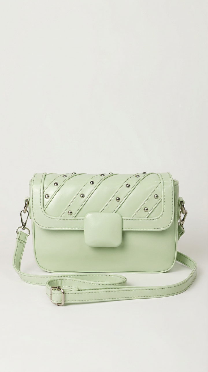 The Onyx Edge Crossbody - Pastel Green
