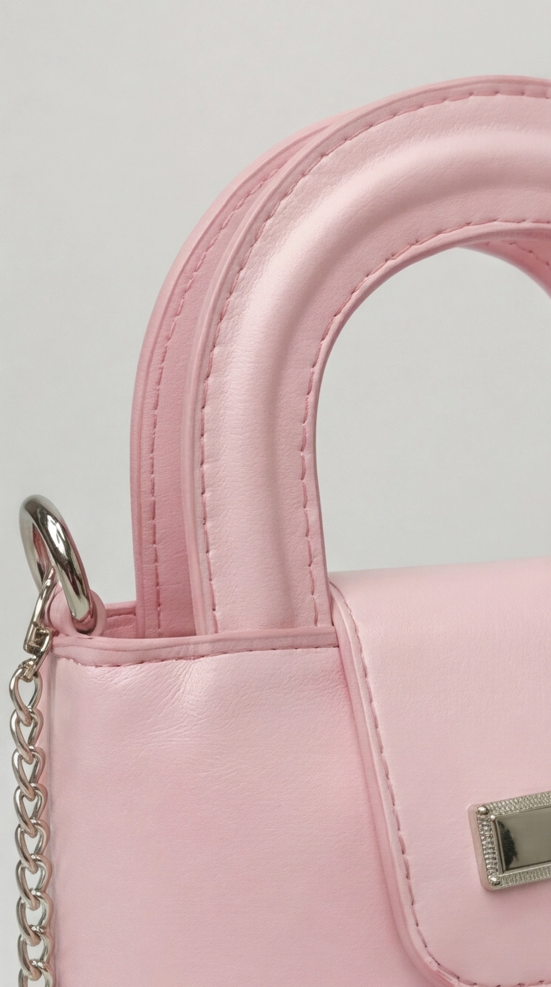 Noir Mini Satchel -  Pink Marshmallow