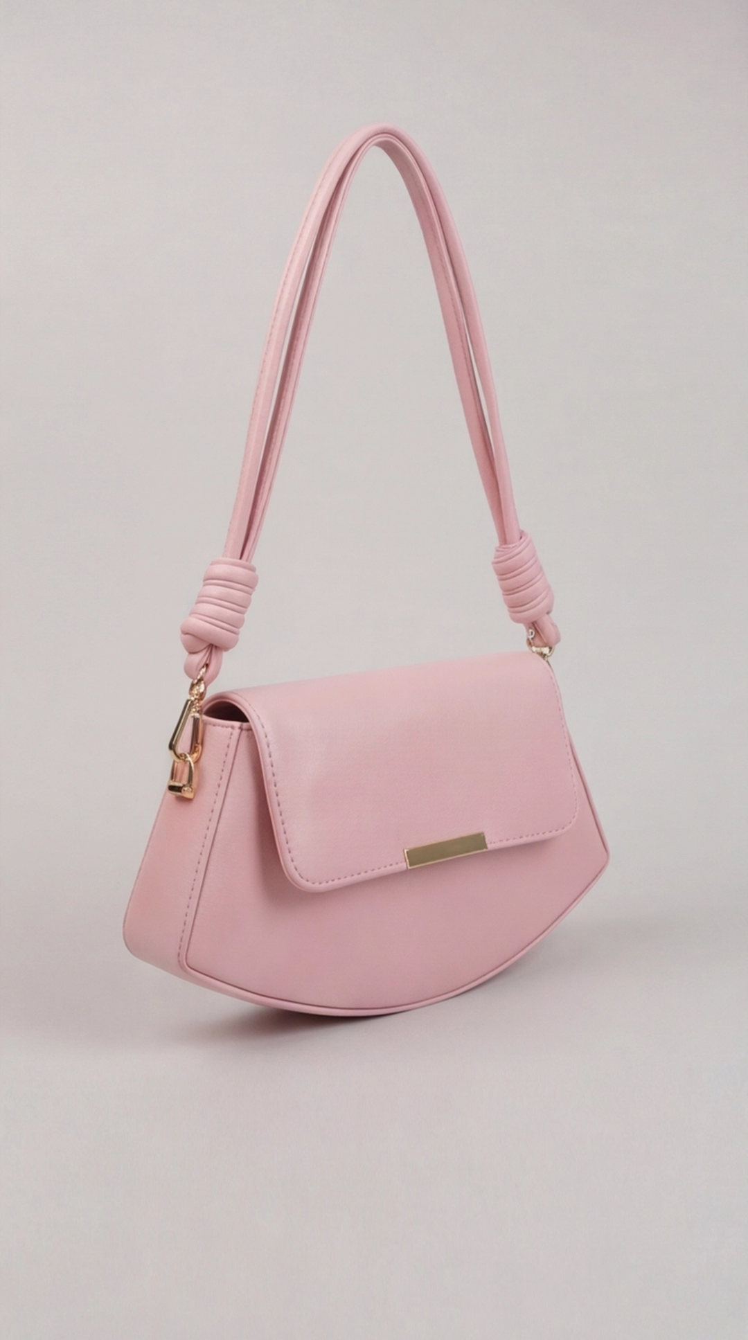 The Crescent Knot Bag - Pink Marshmallow