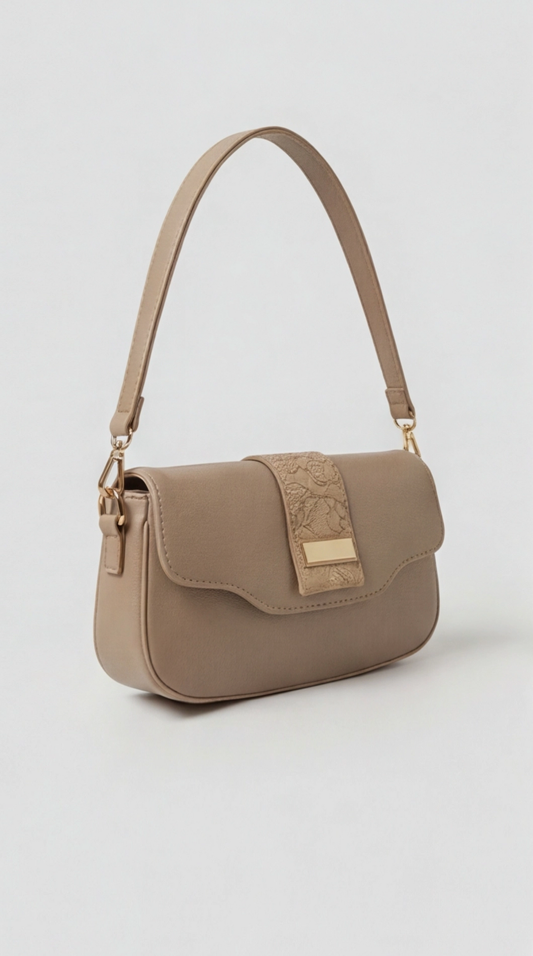 The Arc Bag - creamy tan