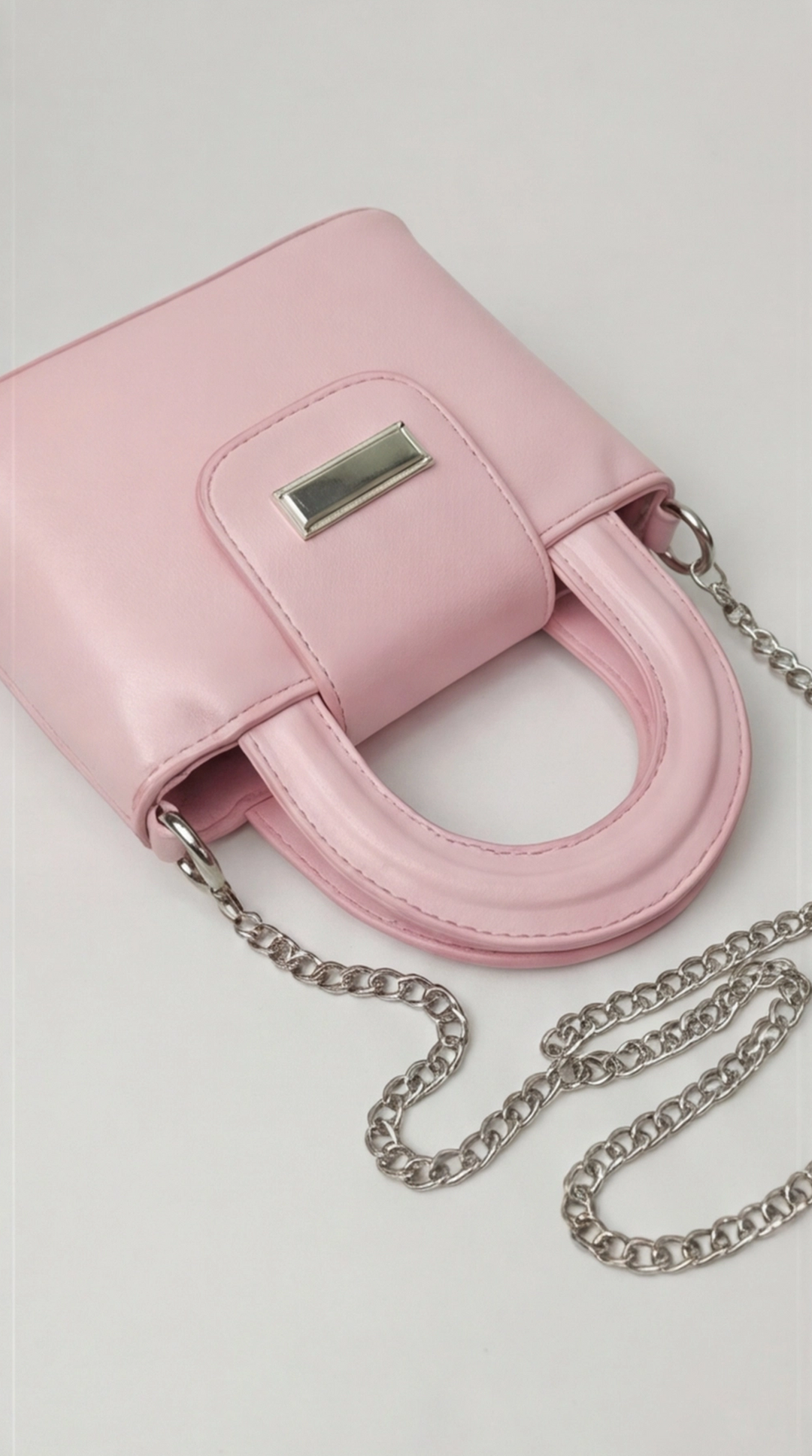 Noir Mini Satchel -  Pink Marshmallow