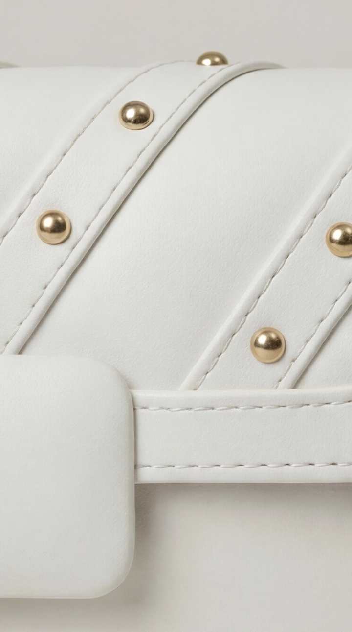 The Onyx Edge Crossbody - White