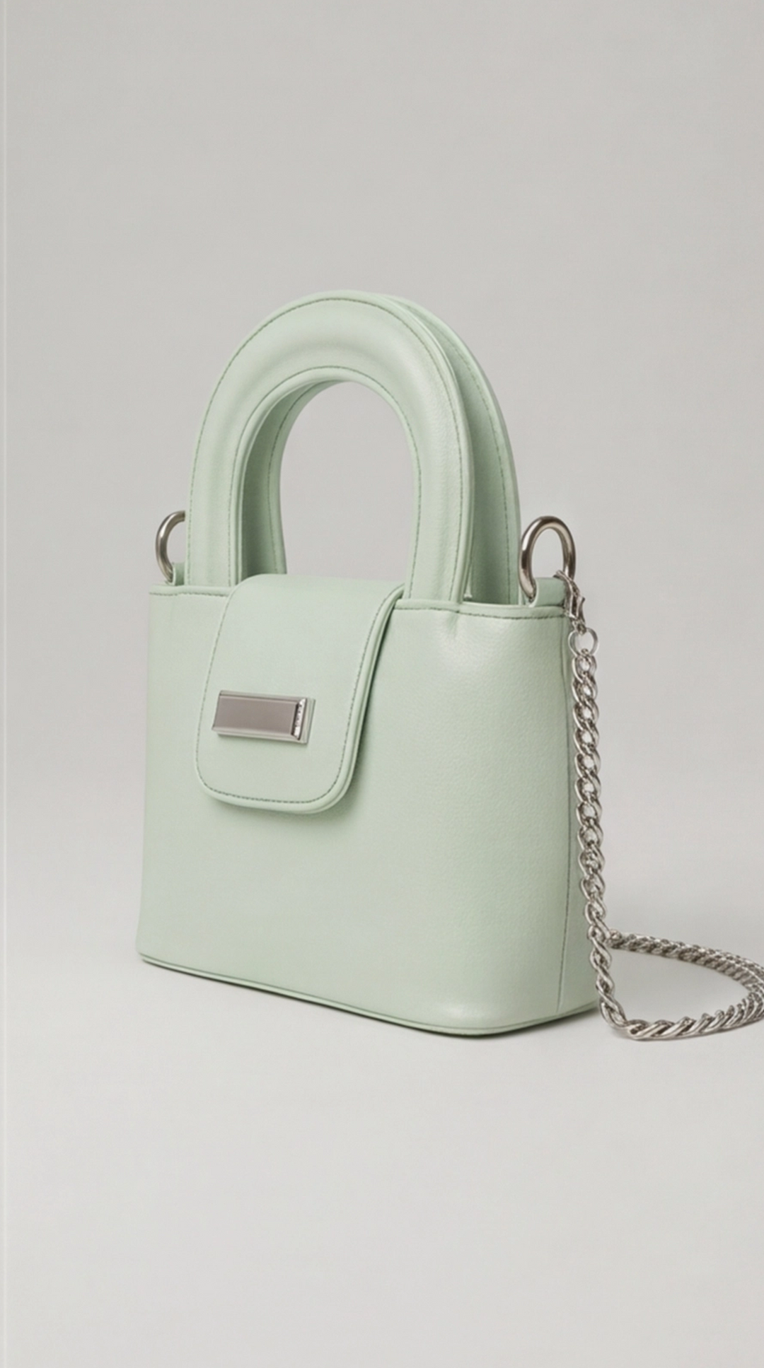 Noir Mini Satchel - Mint
