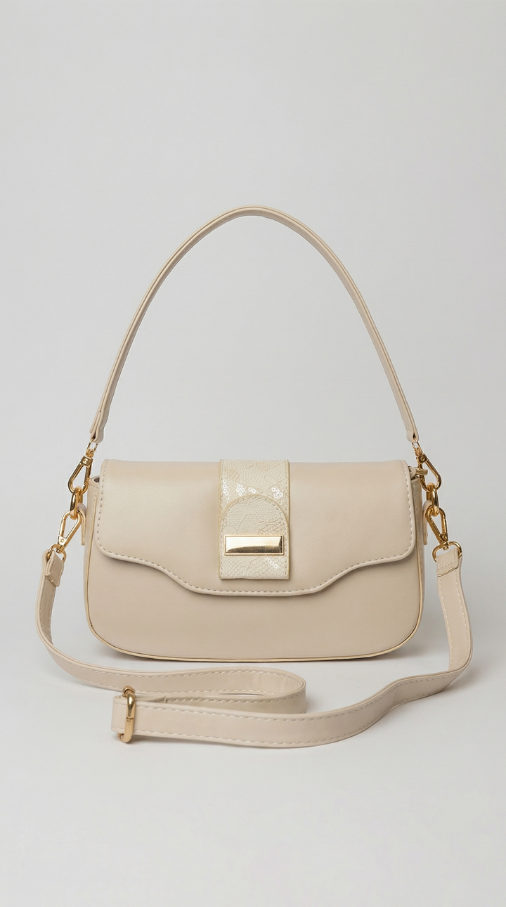 The Arc Bag - Beige