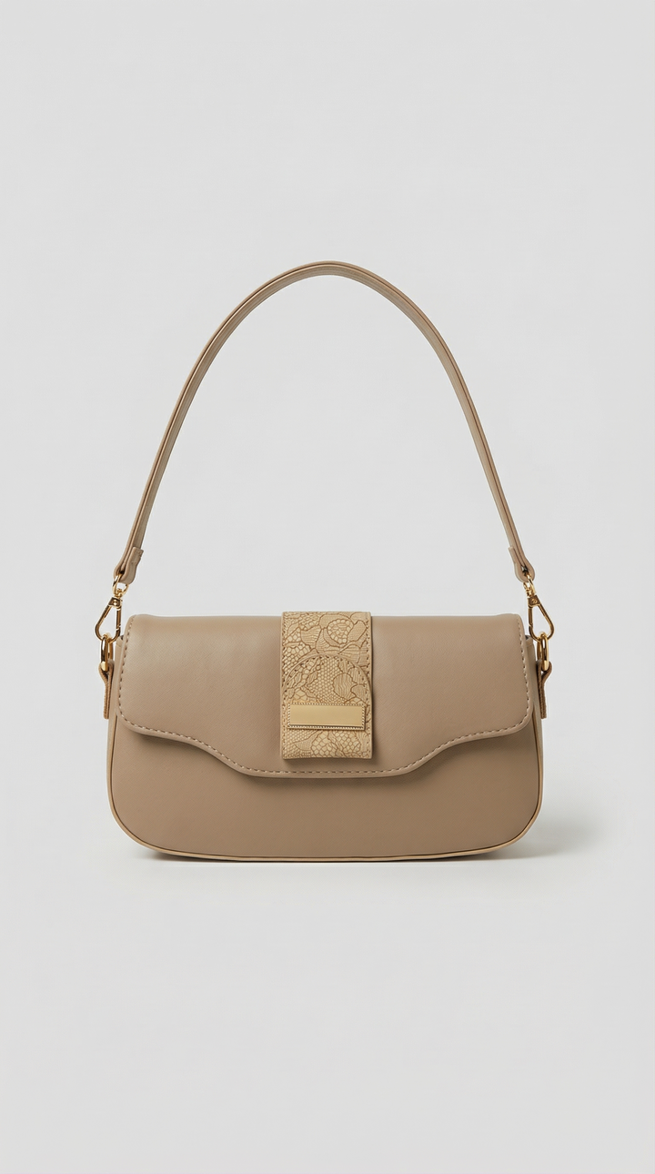 The Arc Bag - creamy tan