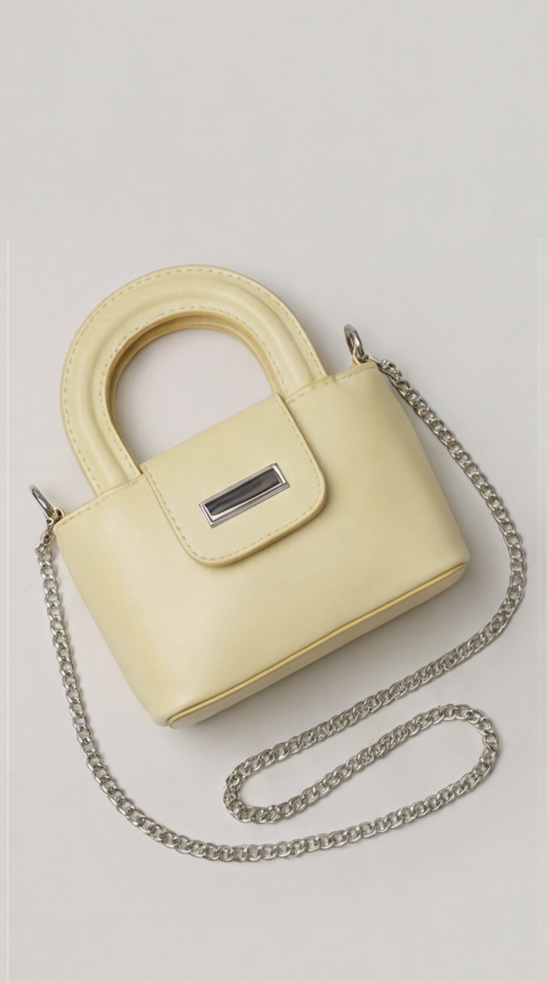 Noir Mini Satchel -  Butter yellow