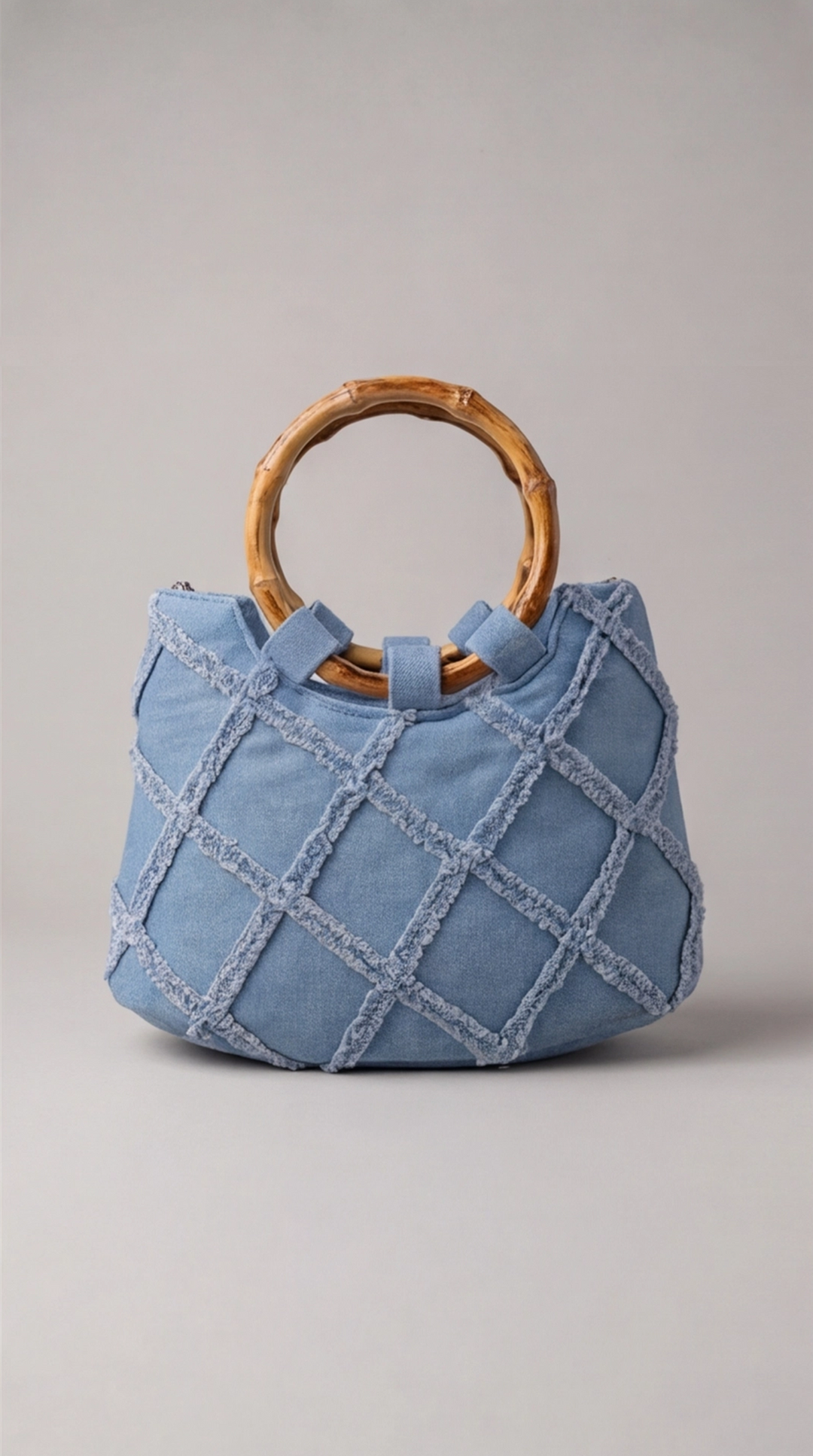 The Indigo Lattice Tote
