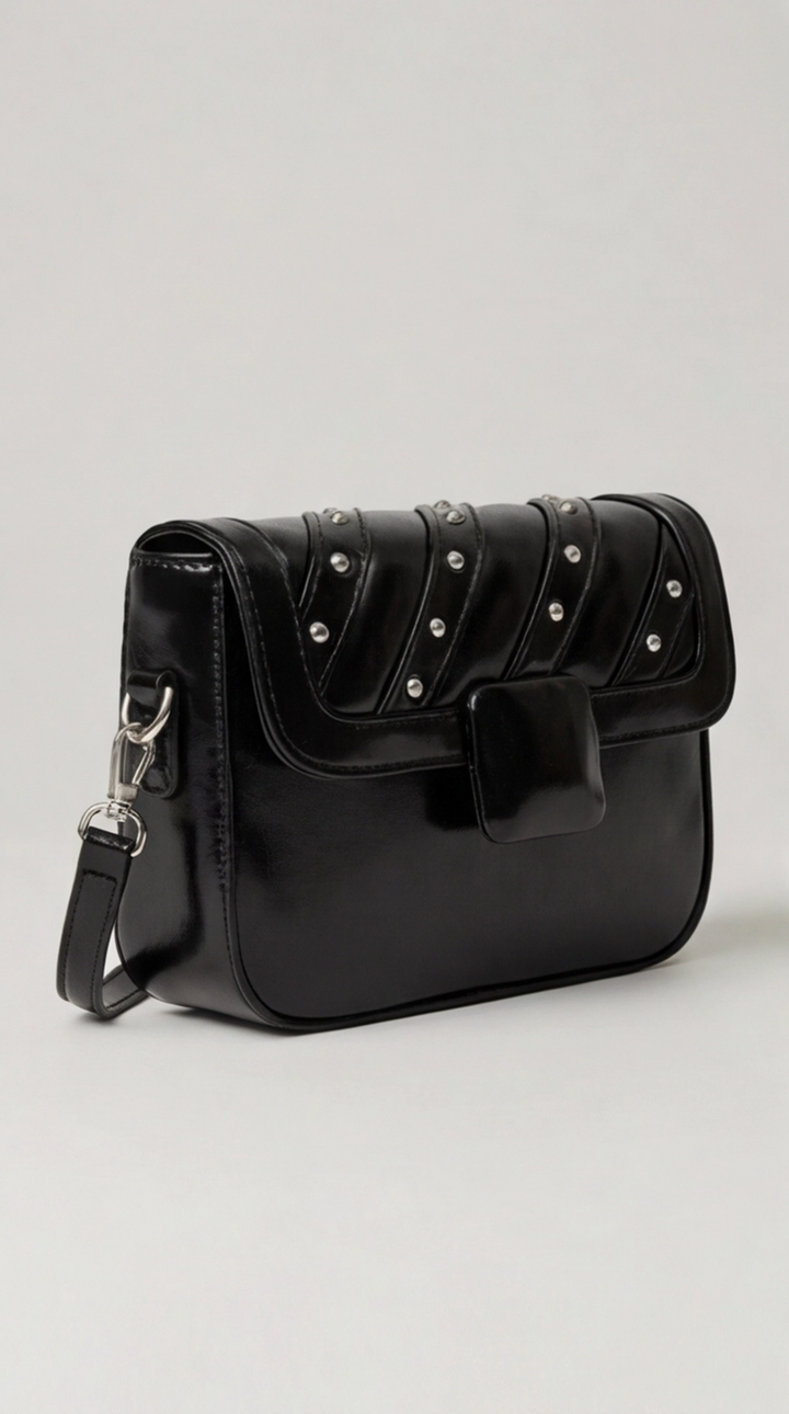 The Onyx Edge Crossbody - Black