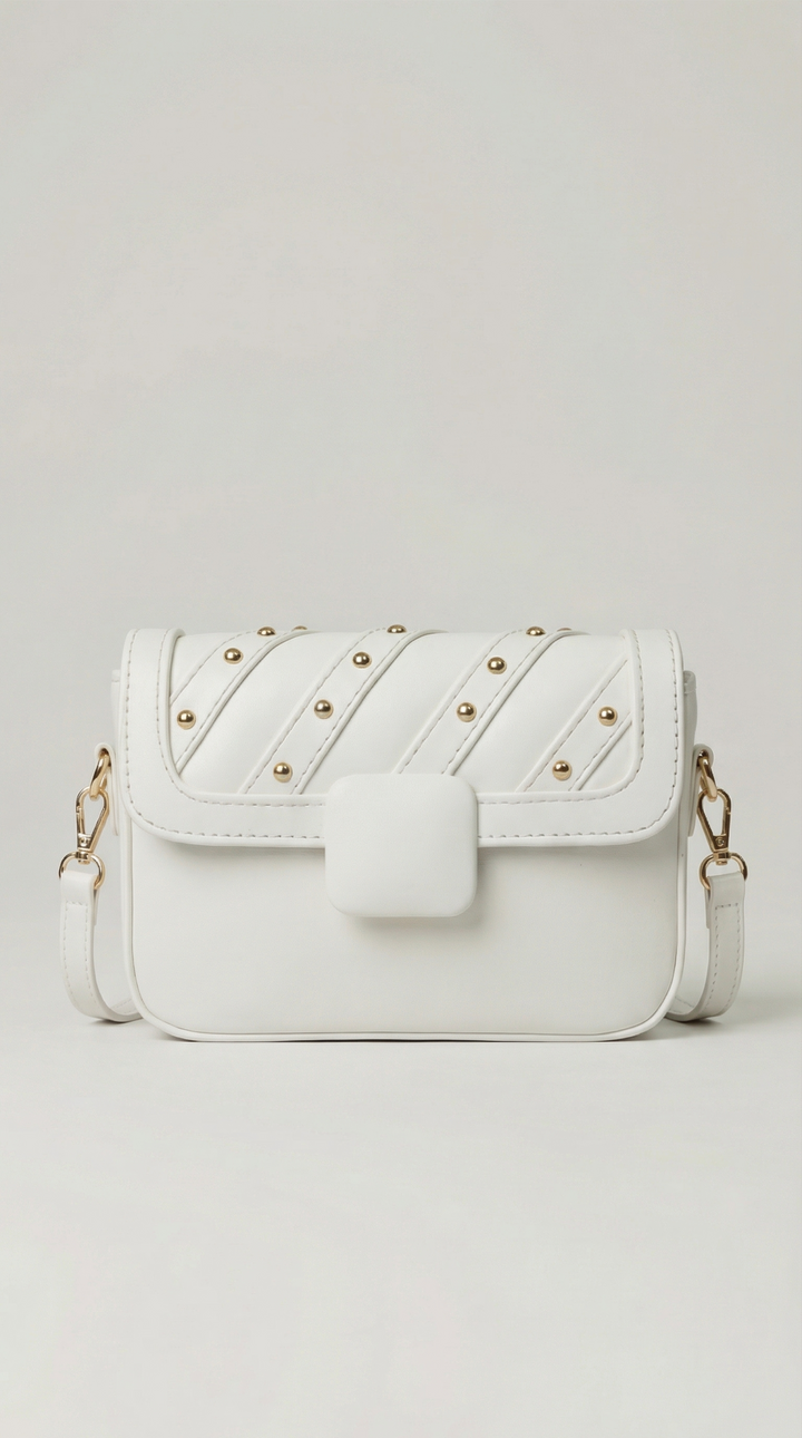 The Onyx Edge Crossbody - White
