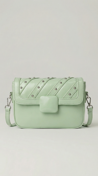 The Onyx Edge Crossbody - Pastel Green