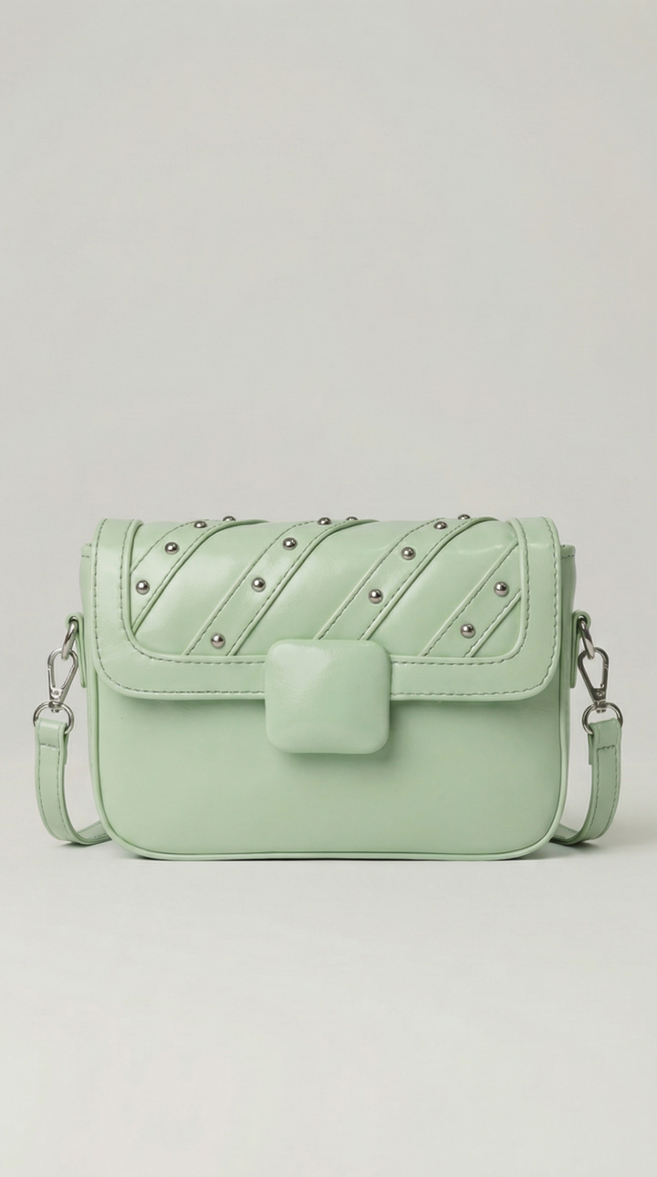 The Onyx Edge Crossbody - Pastel Green