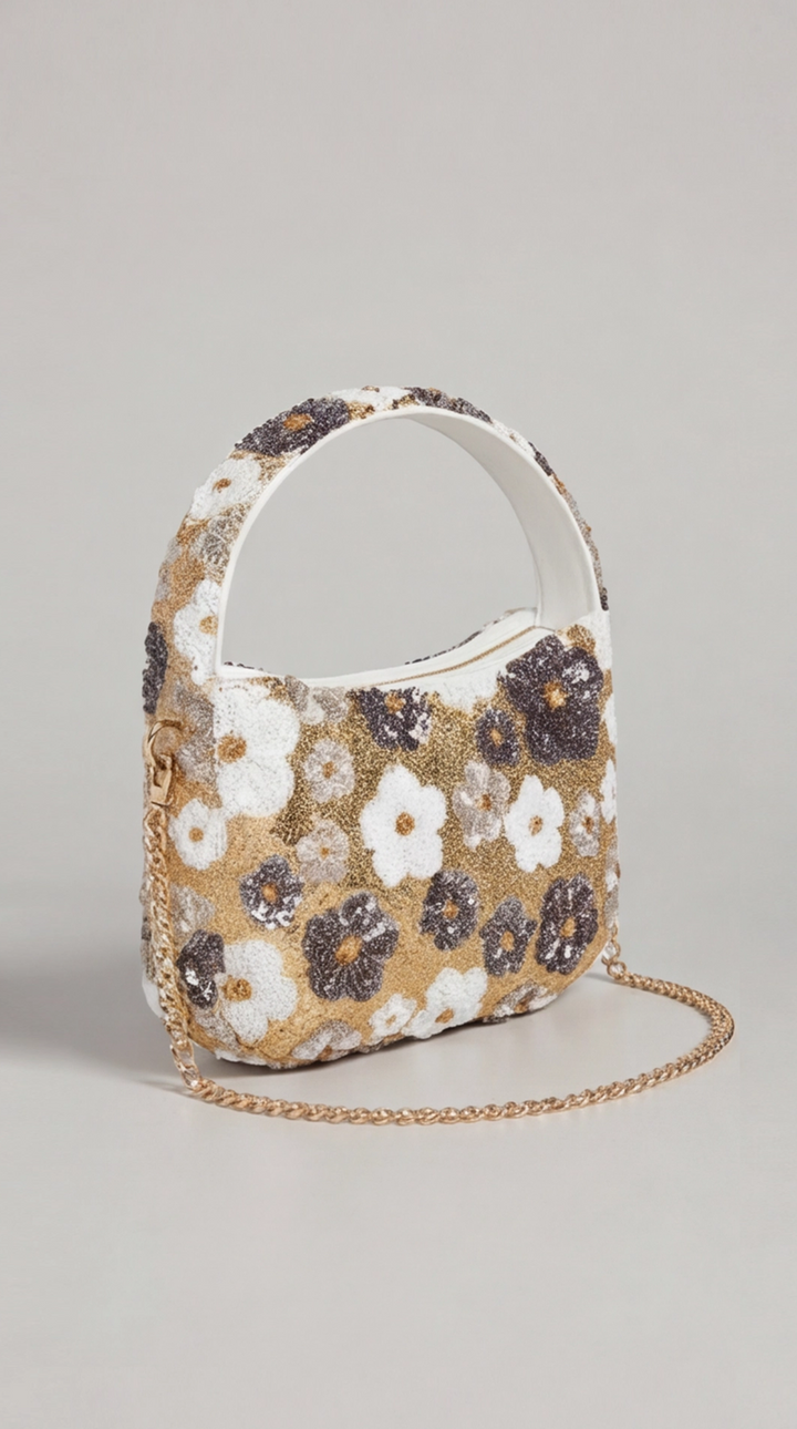 Bloom Sequin Mini Hobo Bag – Spring Collection
