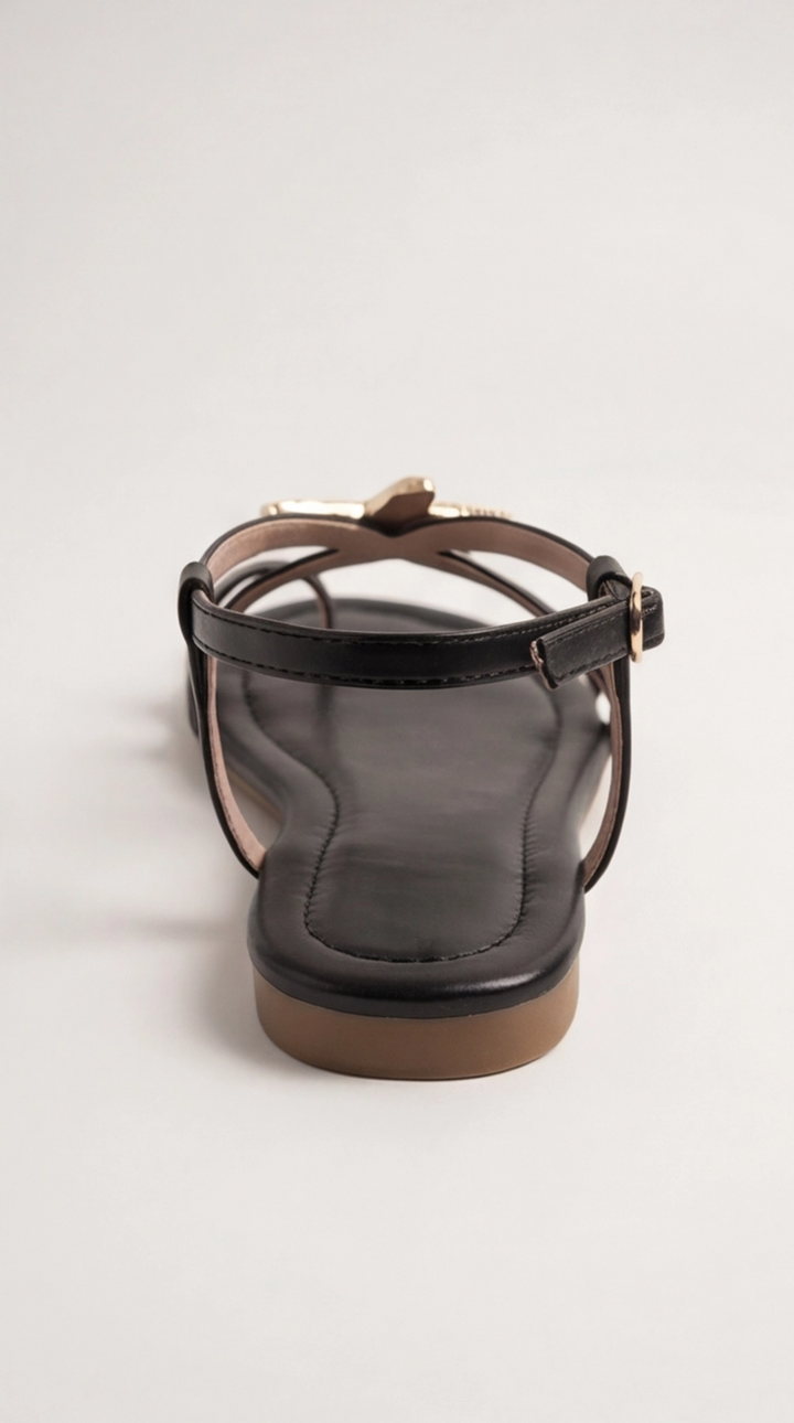 The Aurelia Star Sandal - Black