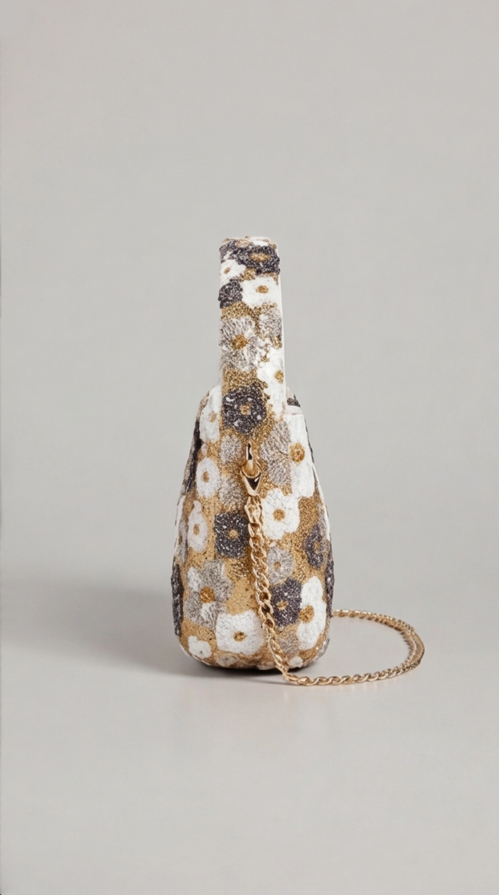 Bloom Sequin Mini Hobo Bag – Spring Collection