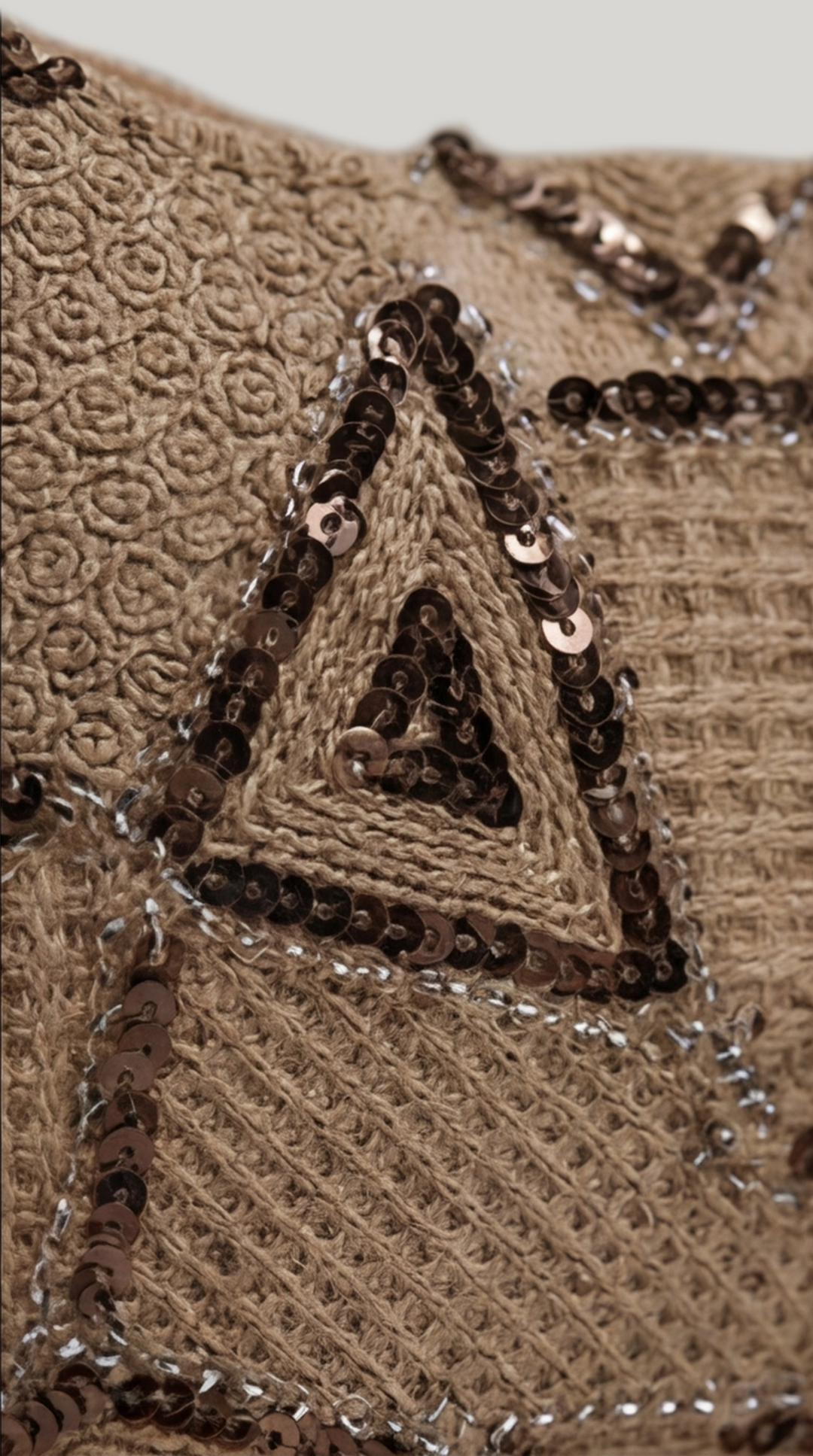 Golden Geometry Embroidered Mini Bag — Spring Collection