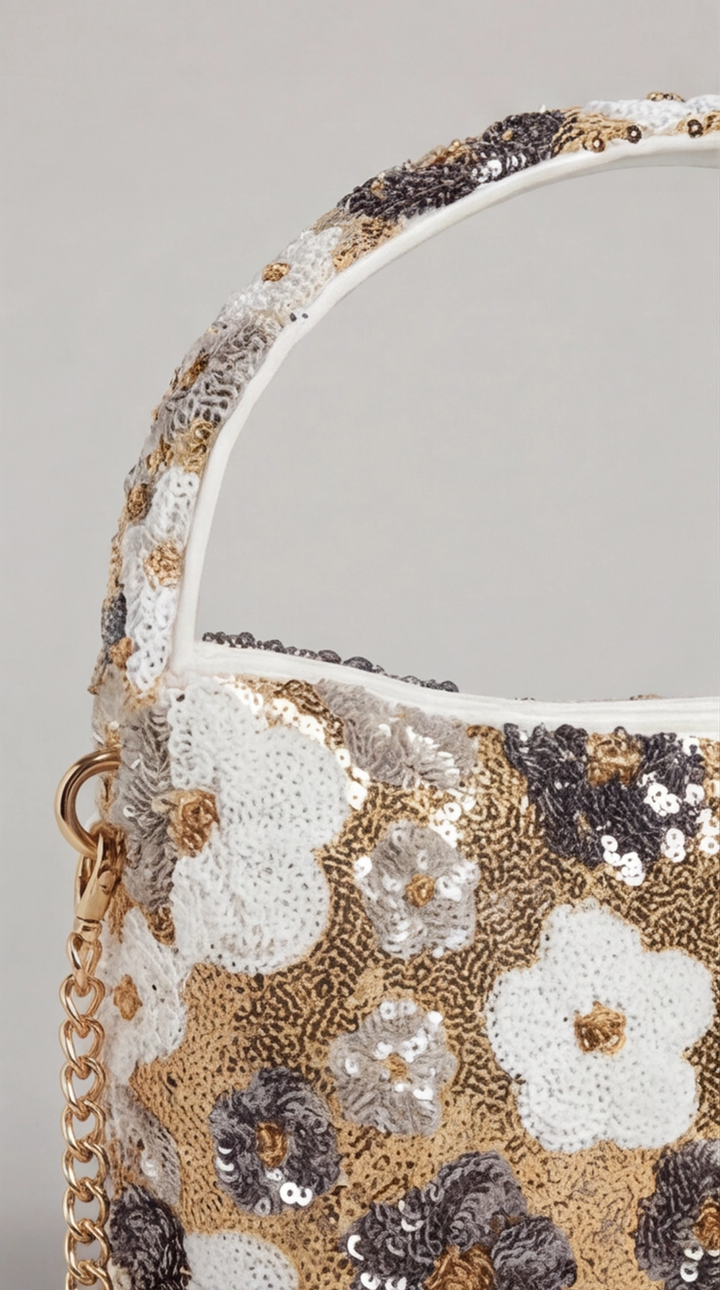 Bloom Sequin Mini Hobo Bag – Spring Collection