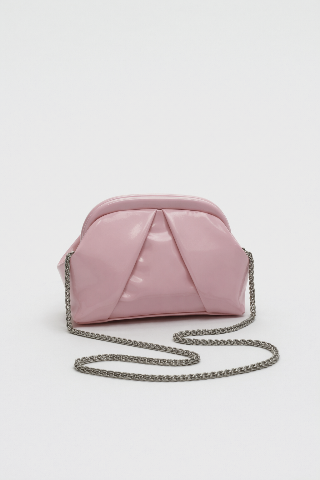 The Nova Ruched Clutch | Powder Pink