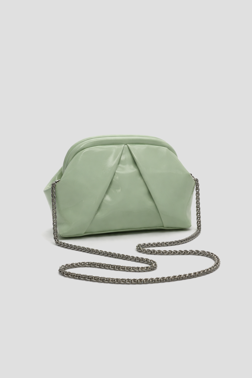 The Nova Ruched Clutch | Mint