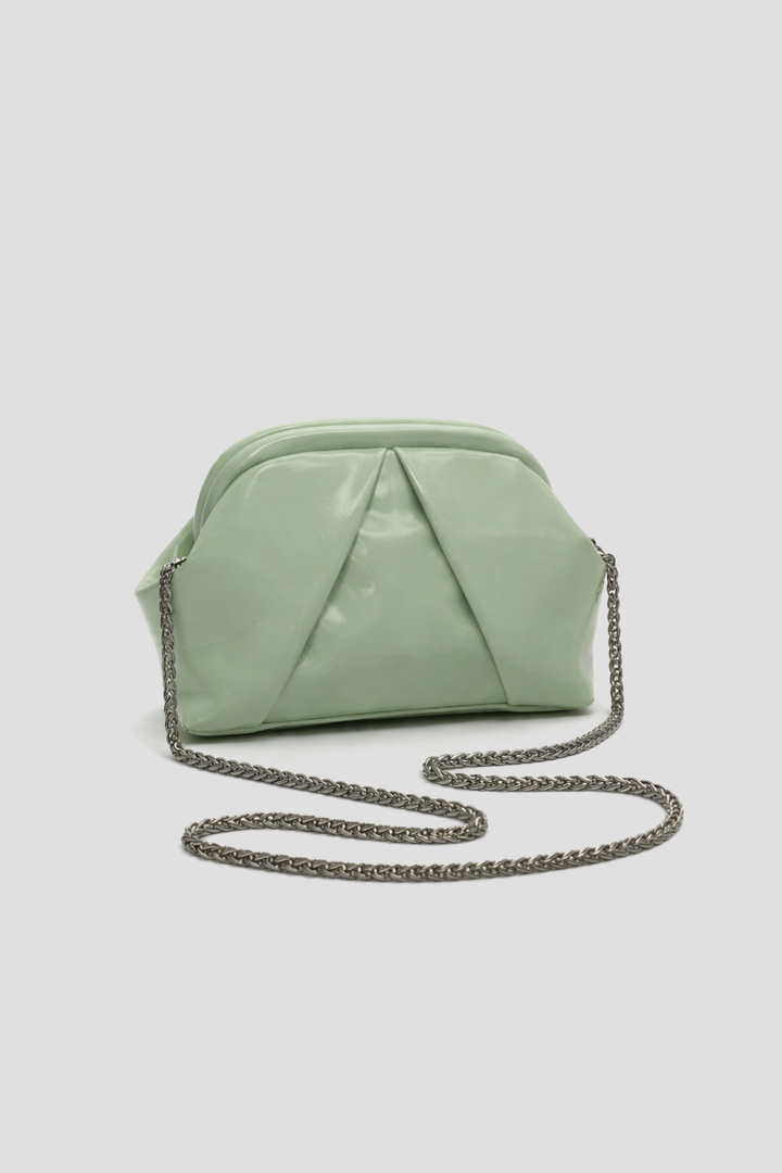The Nova Ruched Clutch | Mint