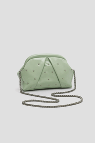 The Nova Ruched Clutch | Mint