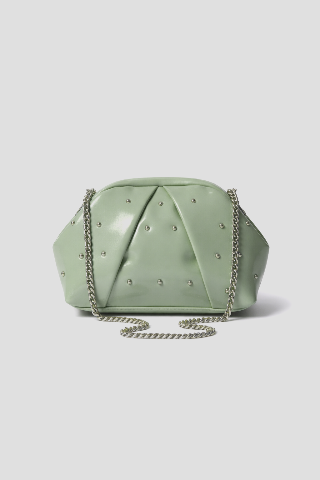The Nova Ruched Clutch | Mint