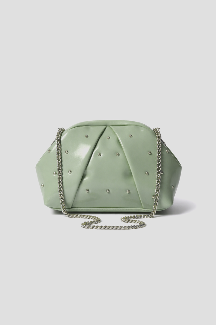 The Nova Ruched Clutch | Mint