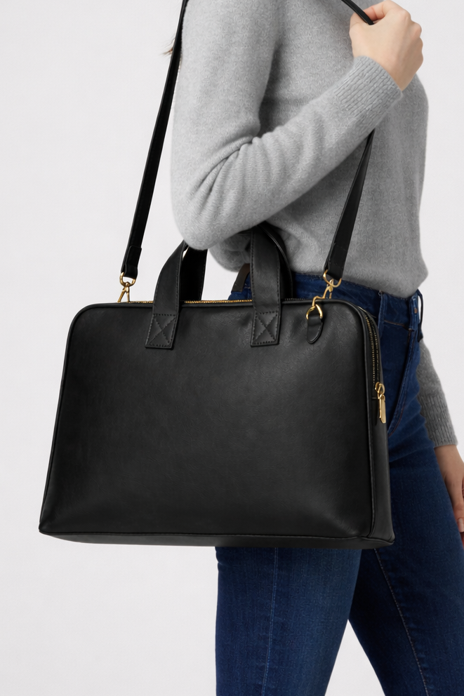 The Havva Dose Executive Briefcase - Black