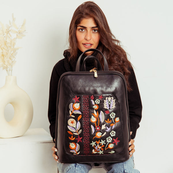 Quality Embroidered Laptop Backpack - Abstract 1