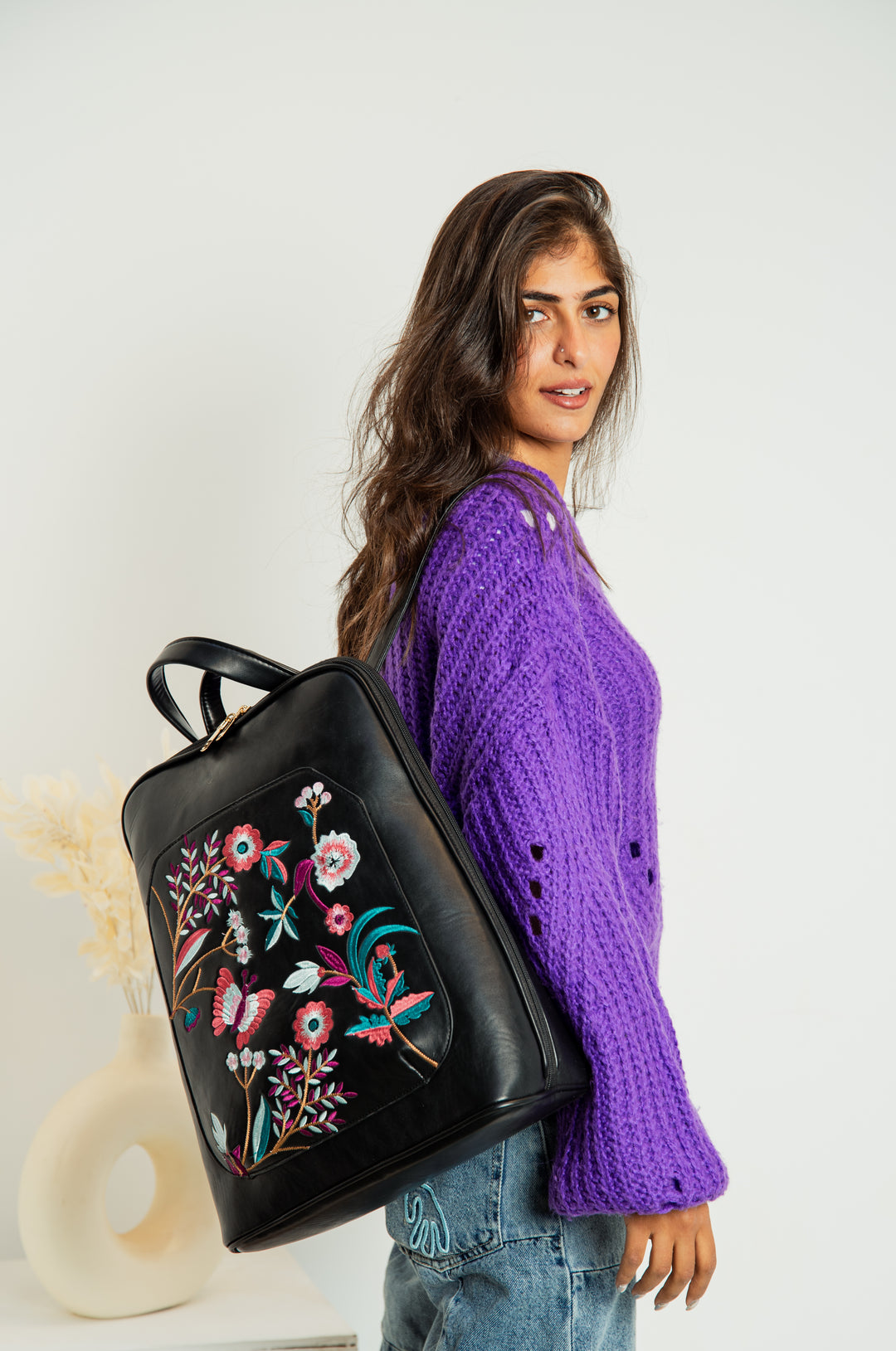 Quality Embroidered Laptop Backpack - Abstract 2