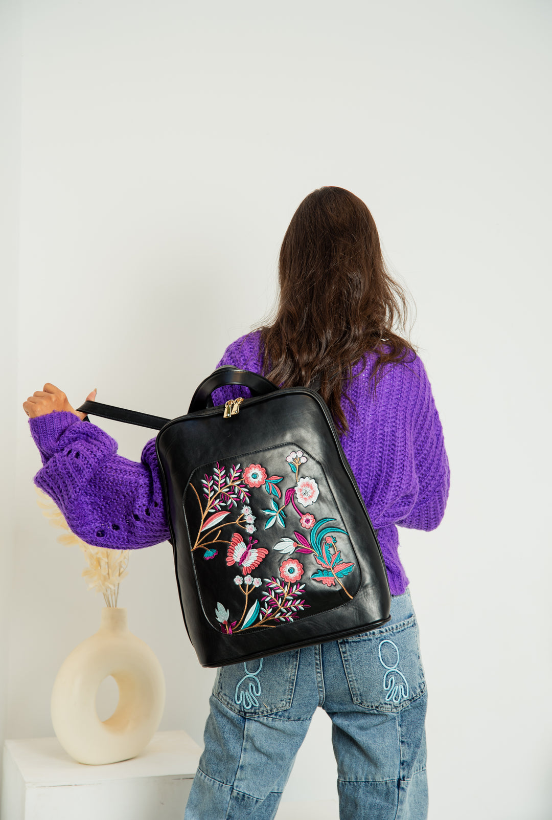 Quality Embroidered Laptop Backpack - Abstract 2