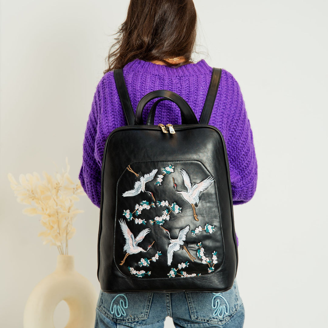 Quality Embroidered Laptop Backpack - Abstract 3