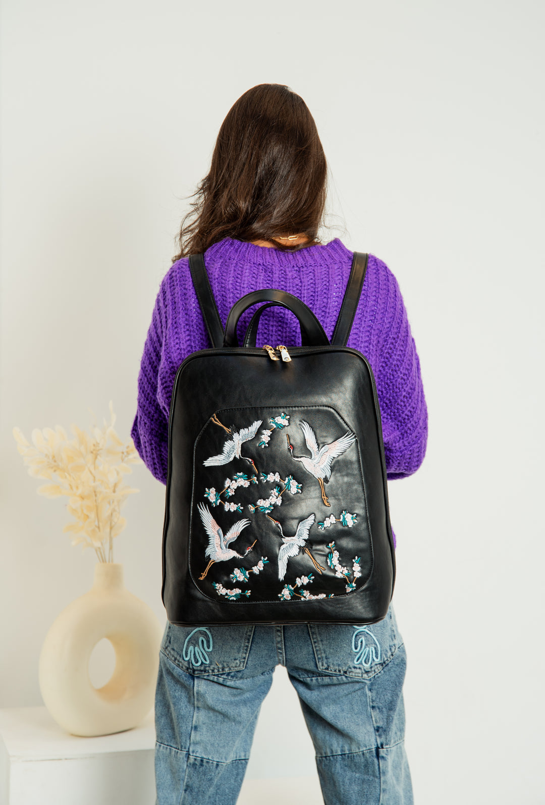 Quality Embroidered Laptop Backpack - Abstract 3