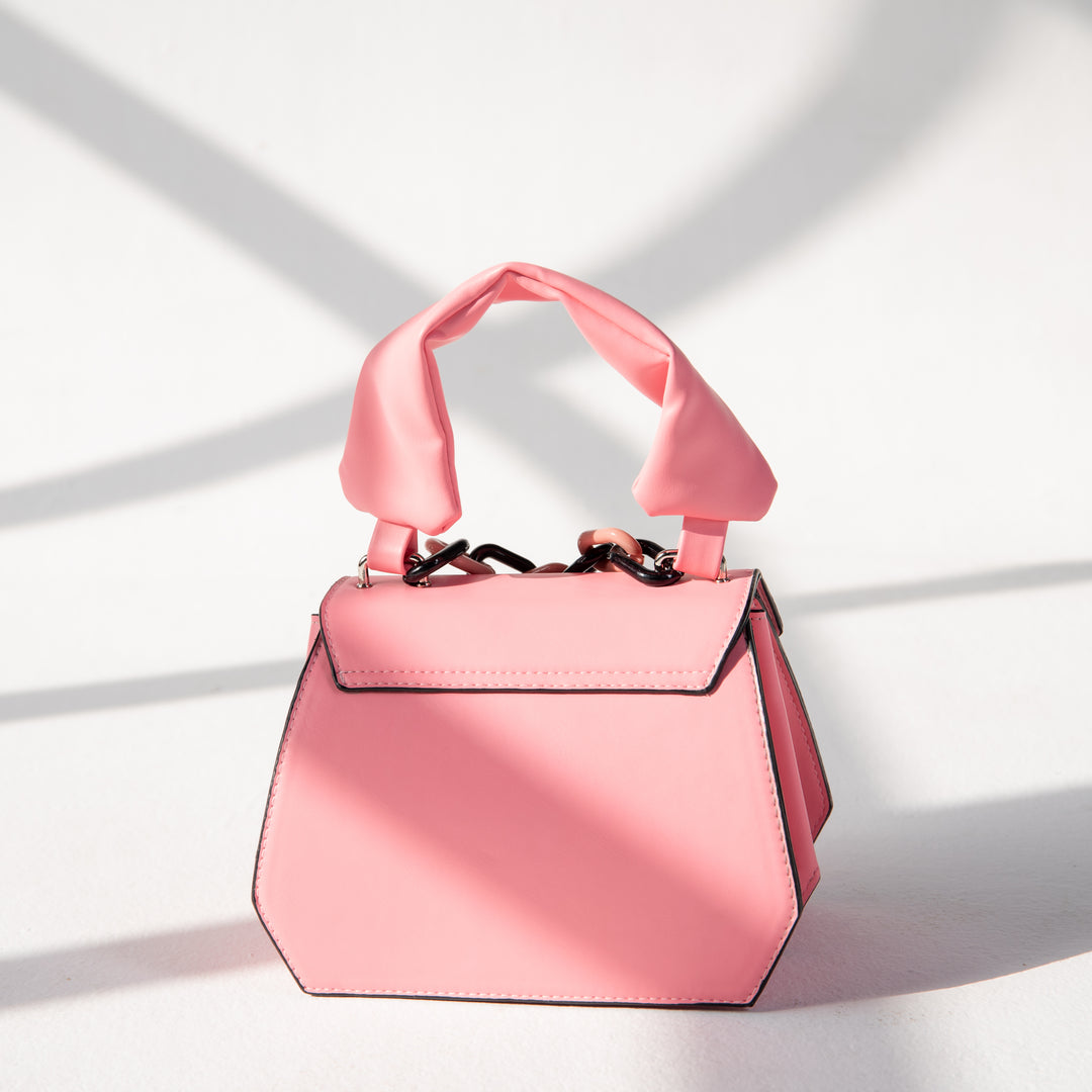 Flower Printed Bag - Pink