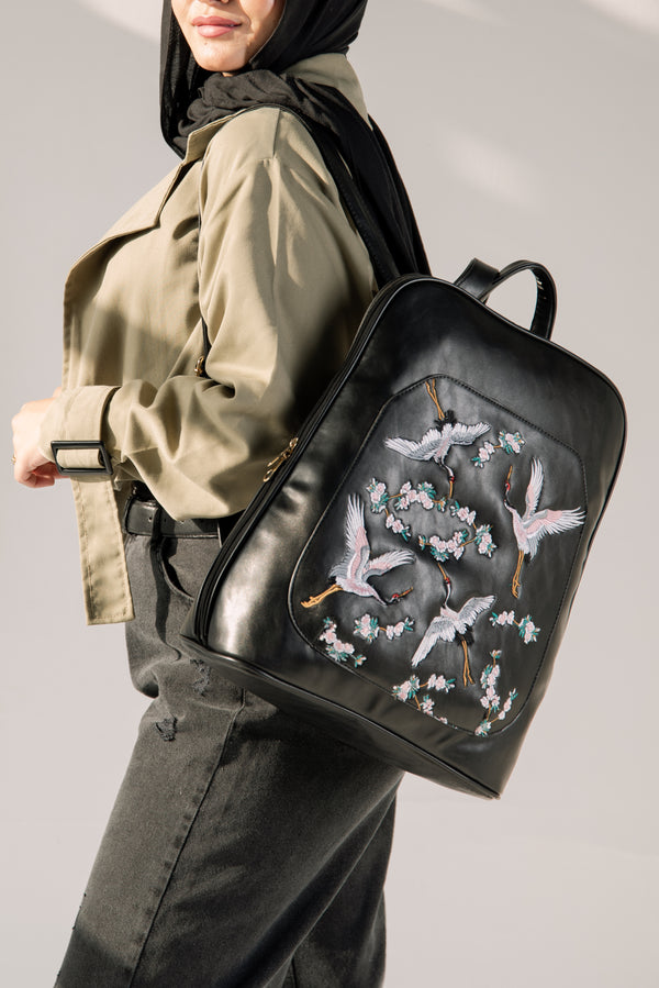 Quality Embroidered Laptop Backpack - Abstract 3