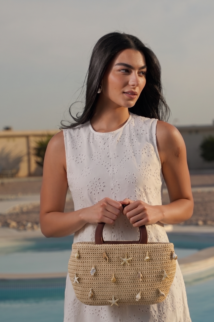 The Nautilus Wooden-Handle Tote