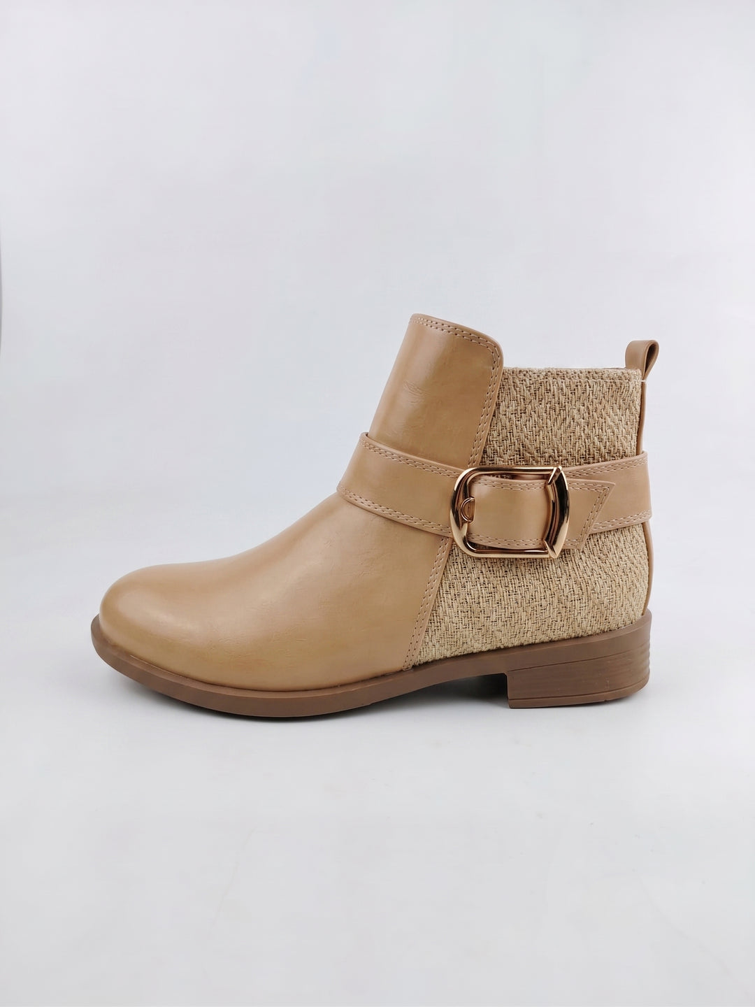 Geoprint Nomad Ankle Booties | Beige