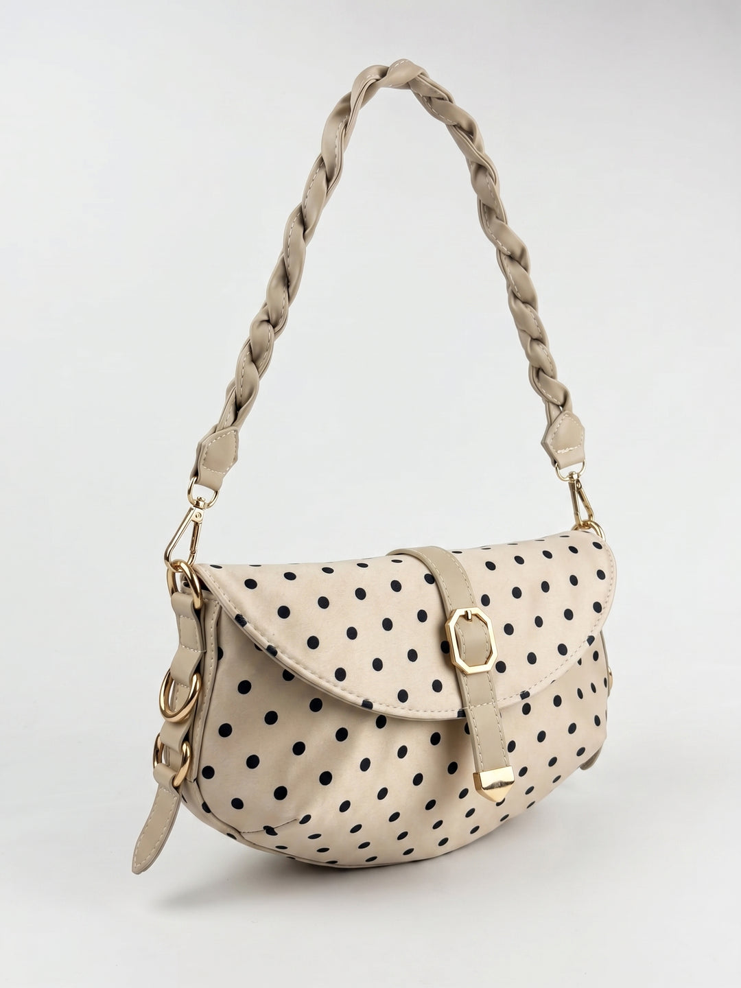The Polka Baguette - Beige