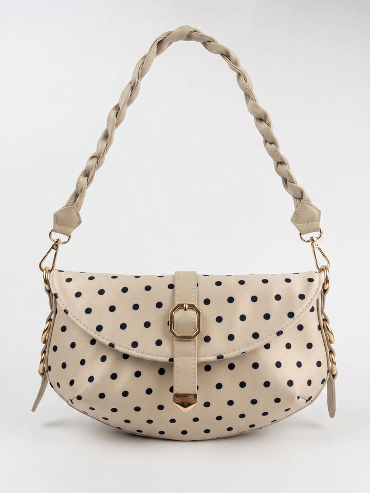 The Polka Baguette - Beige