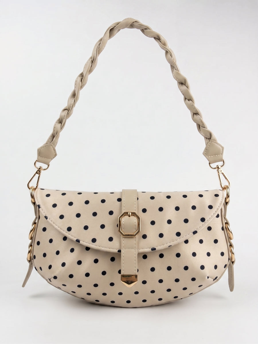 The Polka Baguette - Beige