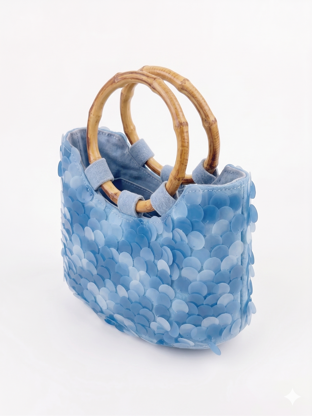 The Azure Tide Sequin Tote